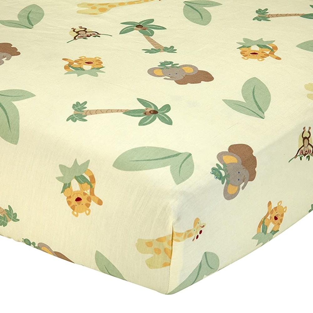 Jungle Babies 6pc. Crib Set by NoJo - Picture 4 of 11